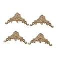 thumbnail image 1 of 4 apliques de madera tallada para incrustaciones, apliques de madera tallados para bricolaje, para gabinete Estilo E, 1 of 8