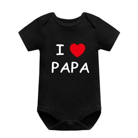 

Vivianyo HD Boy Clothes Clearance Toddler Kids Baby Boys Girls Romper Cotton Letter Print Tops Short Sleeve Jumpsuit Flash Picks Black