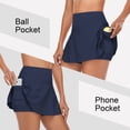 thumbnail image 2 of Flowy Tennis Skirts for Women High Waisted Running Active Golf Skorts with Pocket Shorts Sport Athletic Skater for Workout, 2 of 7