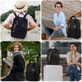 thumbnail image 2 of Mochila Kamlui para portátil para mujer de 15,6 pulgadas, delgada, de nailon negro, 2 of 8