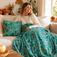 thumbnail image 3 of Summerween Oversize Super Soft Plush Pillow Set, 18"*18"Summer Halloween Pool Patio Ornamental Throws and Pillow for Bedroom Sofa and Outdoor Pool Patio Party Decor F, 3 of 6