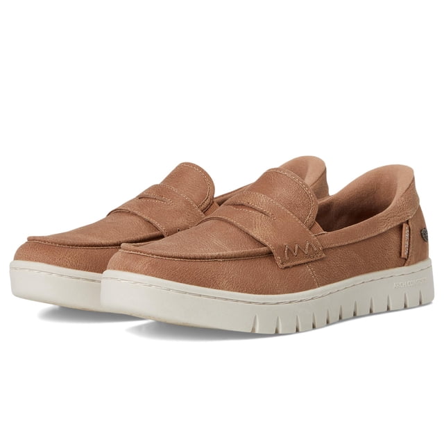 Mocasines Slip-On Sunfest para Mujer Skechers Color Tan Talla 8.5