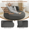 thumbnail image 3 of Costway 2PCS Inflatable Lounger Air Sofa with Detachable Cover Spacious Lying Area & Wide Armrests Blow Up Lounge Chair for Living Room Grey, 3 of 8