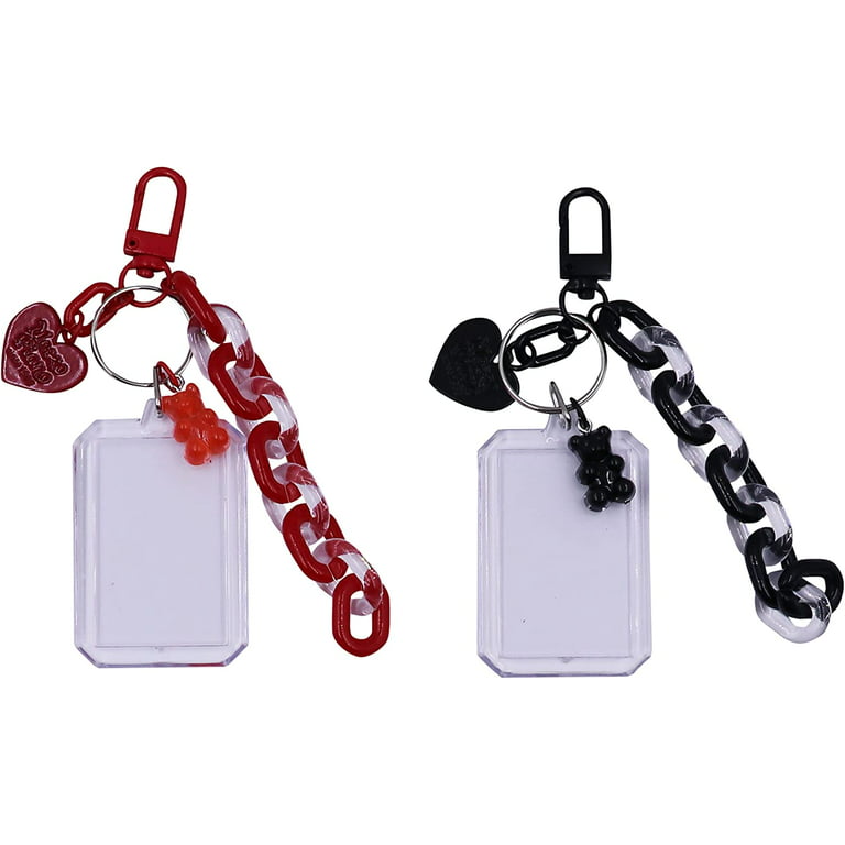 Acrylic Kpop Photocard Holders Keychain ID Badge Holder with Spiral Wrist  Coil Transparent ID Card H…See more Acrylic Kpop Photocard Holders Keychain