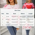 thumbnail image 3 of POROPL Sweaters for Women Trendy Long Sleeve Crew Neck Sweater Knitted Print Blouse Top Pullover Size S-XL, 3 of 9