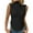 Black, variant on Virmaxy Womens Summer Sleeveless Knit High Neck Slimming Vest Top Standing Neck Tank Top Going Out Spring Beach Vacation Oufits Modern Clothes Beige L