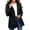 Black, variant on Kids Girls Boys Autumn Hooded Windbreaker Zip Up Jacket Drawstring Waist Mid Length Outdoor Wind Coat Toddler Casual Outerwear