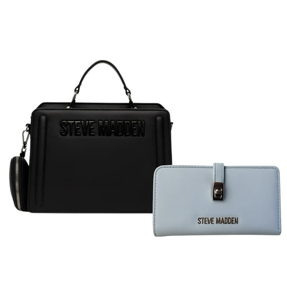 Set de bolsa Steve Madden Bevelyn y Cartera Blayer Ice Blue