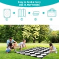 thumbnail image 6 of Findosom Outdoor Rug Waterproof 6'x9' Patio Rugs Foldable Reversible Camping Mat for RV,Deck,Porch,icnic,Beach,Balcony,Black & White, 6 of 6
