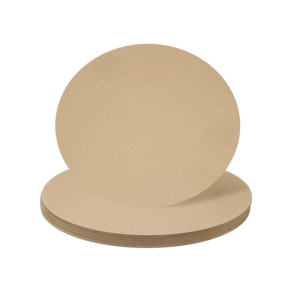 Uxcell 4pcs 12 Inch Wood Circles for Crafts, 0.2 Inch Thick Unfinished Blank Wooden Rounds Slice Cutouts