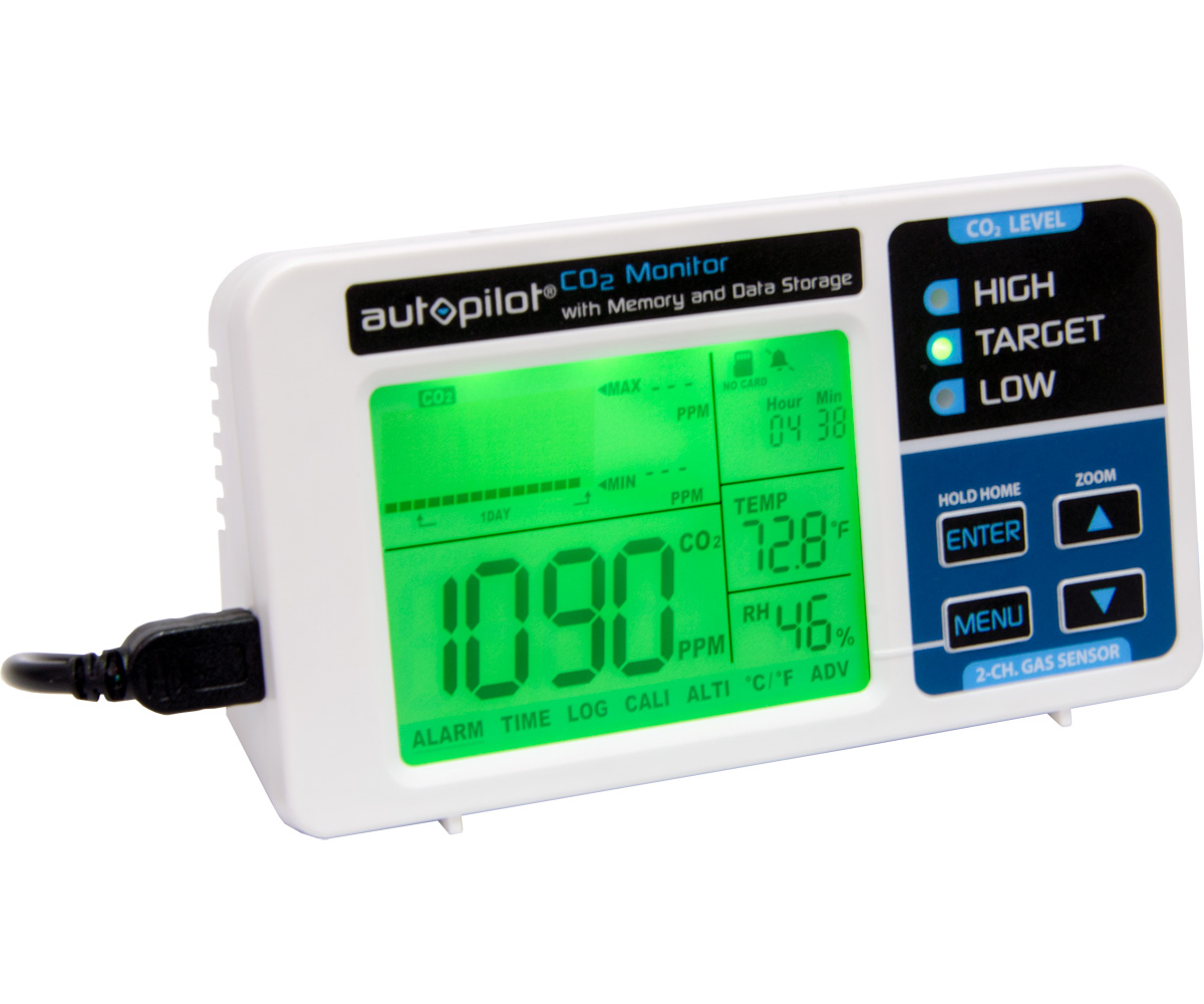 Autopilot Desktop CO2 Monitor with Memory and Data Storage Walmart