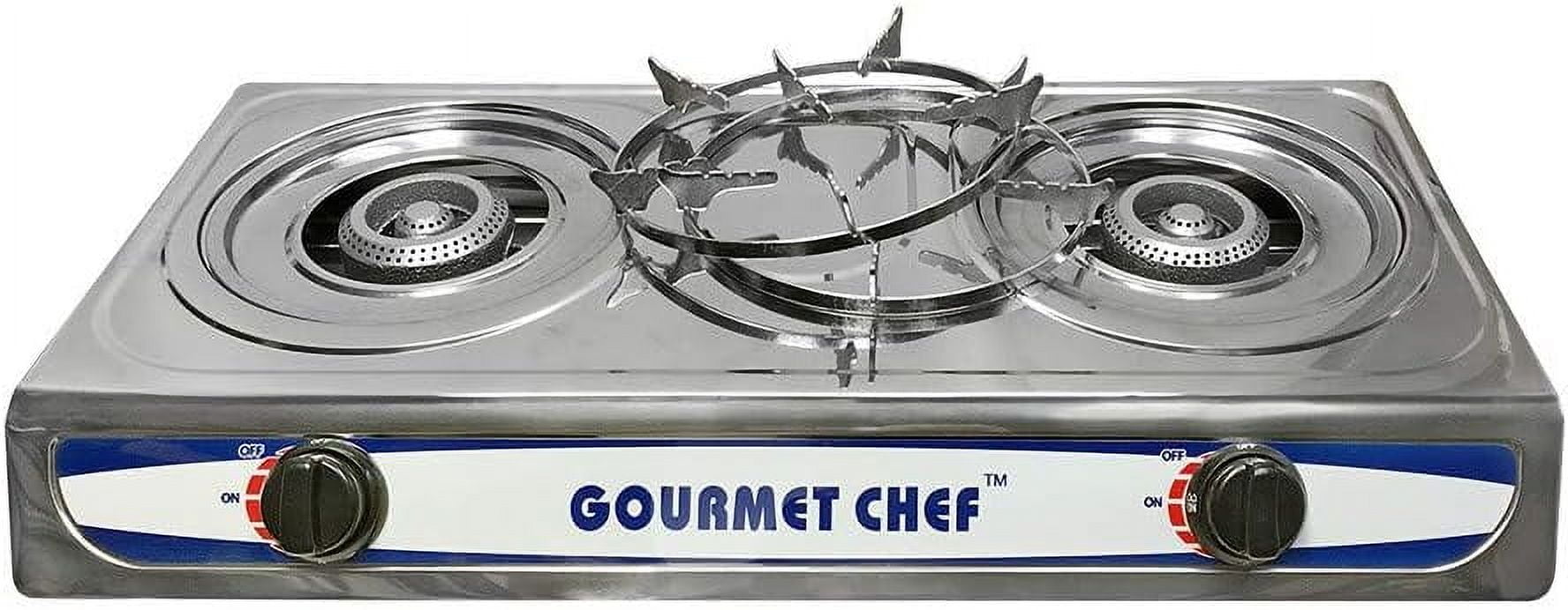 20,000 BTU Portable DOUBLE Burners Stove Range Propane Gas Stove