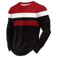 thumbnail image 3 of T-shirt Décontracté à Manches Longues pour Hommes - Col Rond Confortable pour un Usage Quotidien, 3 of 3