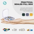 thumbnail image 2 of MasteelfCA 3PCS Pill Storage Holder 4 Compartment Sealing Pill Case for Home Travel Nursery, 2 of 8