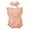 Pink, variant on QUOTAY Baby Girl Lace Baby Romper Sleeveless Ruffle Bow Decorated Jumpsuit Bodysuit with Headband Baby Clothes Yellow,6-12 Months