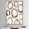 thumbnail image 3 of Geometric Circle Natural Balance I - Mid-Century Modern Transitional Framed Canvas, 3 of 3