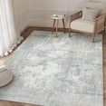thumbnail image 3 of x Washable Area Rug for Living Room Bedroom Grey Neutral Carpet Low Pile Soft Thin Tapis Salon Abstract Modern Vacuumable Lightweight Large Throw Rug for Dining Room Kitchen, 3 of 8