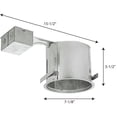thumbnail image 2 of 6" Incandescent Shallow Remodel IC and Non-IC Housing, 2 of 2