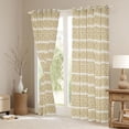 thumbnail image 3 of Feelyou Abstract Ombre Black Out Curtains, Khaki Rectangle Curtains Pack of 2 (42x63 Each), 3 of 6