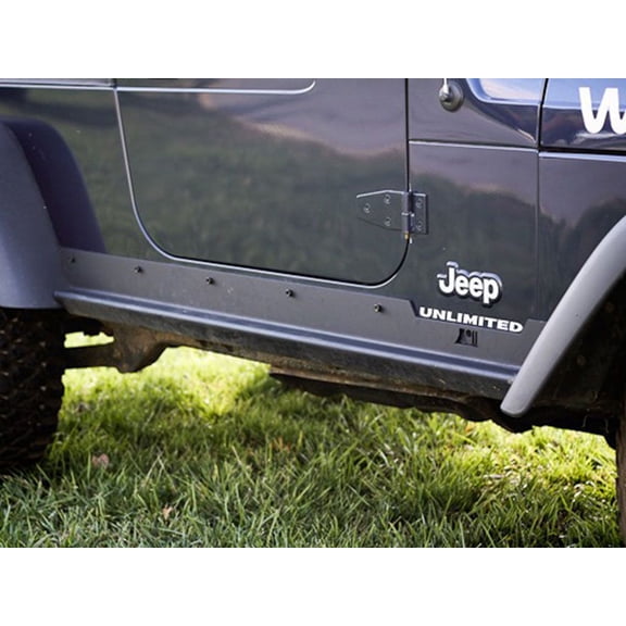 Rugged Ridge by RealTruck Rocker Panel Guard Kit for Wrangler LJ | Textured Black, Heavy Duty | 11504.16 | Compatible with 2004-2006 Jeep Wrangler Unlimited LJ