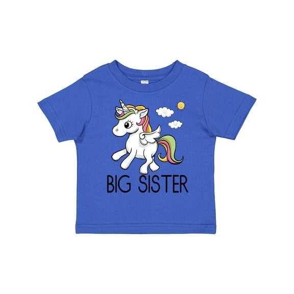 Inktastic Big Sister Unicorn Girls Toddler T-Shirt