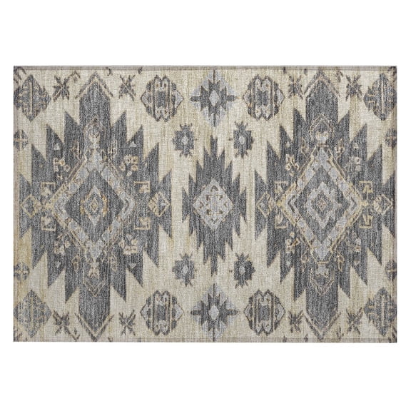 Dalyn Rugs Machine Washable Indoor/Outdoor Chantille Beige 1'8" x 2'6" Rug