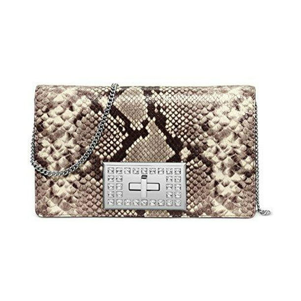 Michael Ellie Python Snake Rhinestone handbag Bag new - Walmart.com