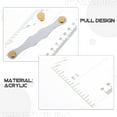 thumbnail image 3 of OFFIGAM Transparent Acrylic Parallel Ruler for Marine Navigation, High Precision Drafting Tool for Nautical Chart Drawing, 3 of 8