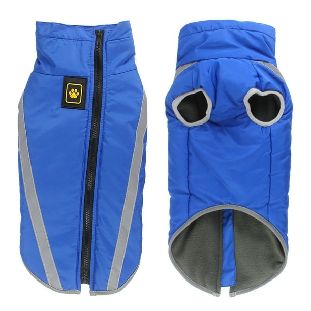 Ropa para mascotas de otoño e invierno, ropa reflectante para perros grandes, ropa de asalto para exteriores, ropa cálida para mascotas, ropa acolchada de algodón para perros