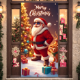 thumbnail image 4 of Colorful Design Christmas Banner Festive Winter Holiday Santa Claus for Home Decoration Kids Party Celebration, 4 of 9