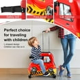 thumbnail image 5 of VAHIGCY Toddler Ride on Suitcase 24 in Carry-On Luggage Red Car Cabin Case with Wheels Kids Suitcase Cabin Luggage with Safety Belt for Girls Boys Aged 6-12 Years Old best service, 5 of 9
