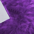 thumbnail image 7 of Soft Plush Area Rugs Rectangular 24" x 36" Faux Sheepskin Purple Carpet Bedroom Floor Mats Chair Sofa Shaggy Cushion, 7 of 7