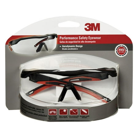 3M 47090-WZ4 Clear Aerodynamic Performance Safety Eyewear