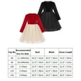 thumbnail image 7 of IDOPIP Toddler Baby Girls Velvet Tutu Dress Long Sleeve Christmas Party Wedding Dresses Fall Winter Clothes, 7 of 7