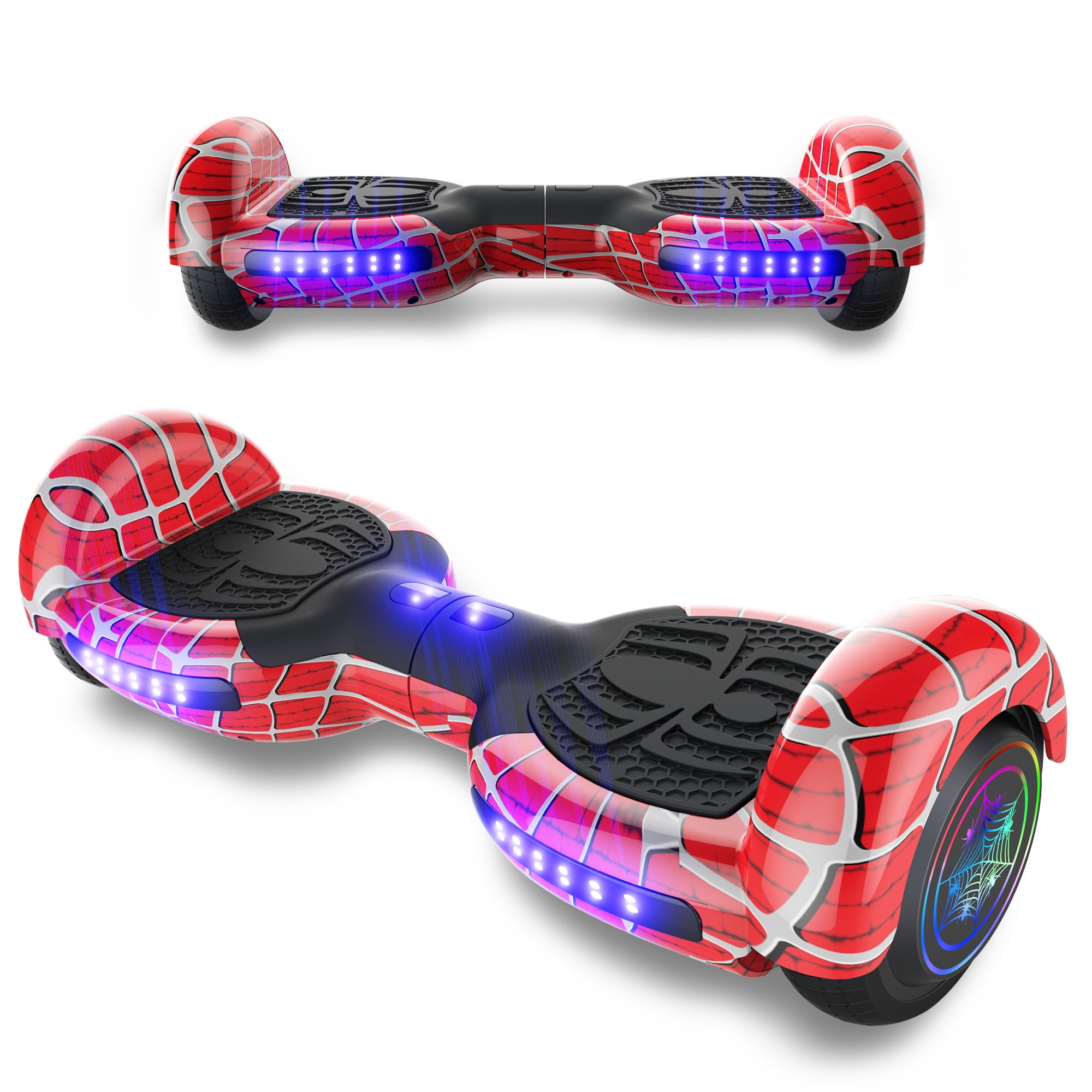 Keepower Hoverboard with Bluetooth Speaker and LED Banner Flashing Lights Two 6.5 Wheels Self-Balancing Electric Scooter Dual 300W Motors Smart Hover Board Adults Kids Gift UL2272 Certified 