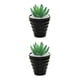 thumbnail image 2 of Yuarrent Bonsái Artificial para exteriores, paisaje interior, simulación decorativa, suculentas, Mini plantas de PVC, arreglo para el hogar y Tipo 1 2piezas, 2 of 6