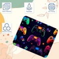 thumbnail image 3 of Game Controller Square Desk Mat Mousepad, 8.3x9.8 Inch Non-Slip Rubber Bottom, Printed Gaming Mousepad for Office and Gaming, 3 of 6