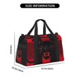 thumbnail image 3 of Easygdp Black Panther Red Background Bolsa de Gimnasio, Bolsa de Viaje Duffel, Bolsa de Fin de Semana con Compartimentos, Bolsa de Mano para Noche, 3 of 7