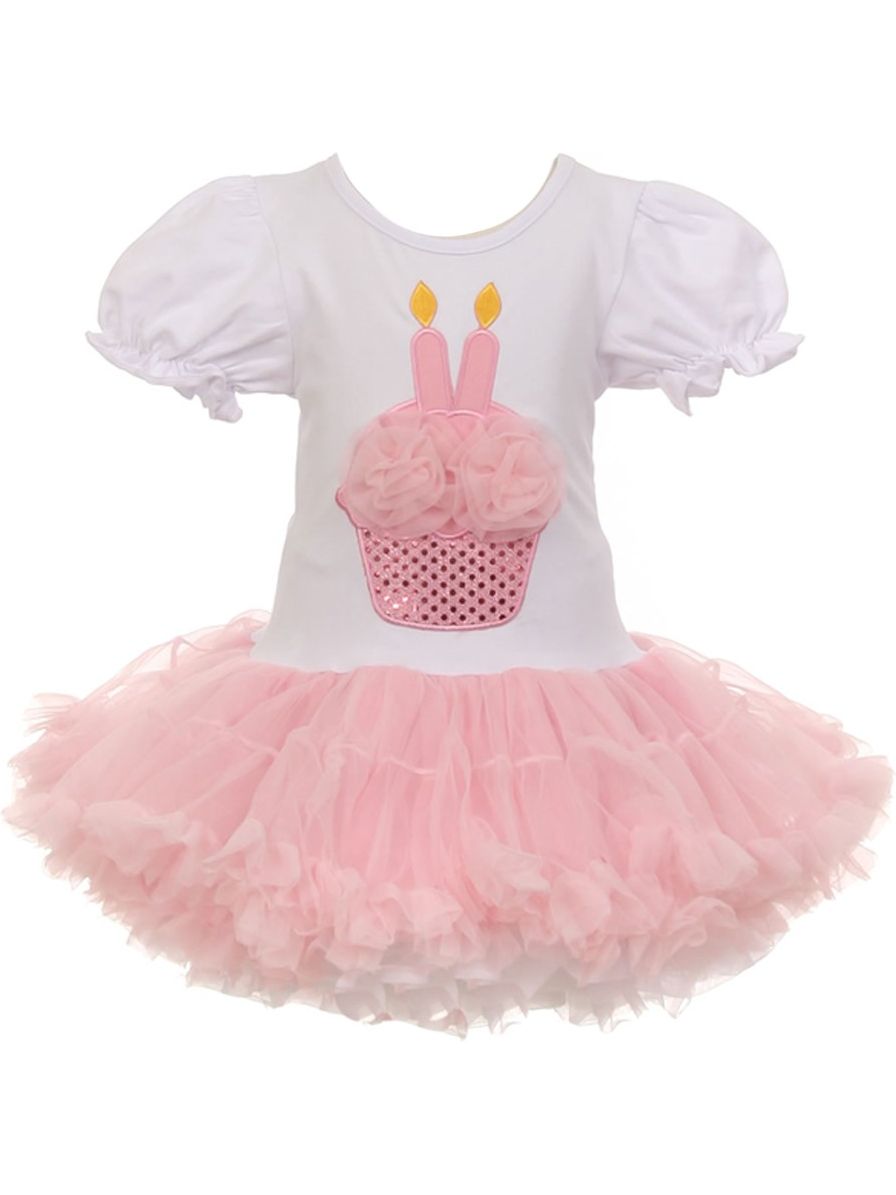 white tulle baby dress