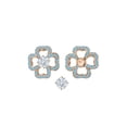 thumbnail image 2 of Prongs Set Blue Topaz Floral Earring Jackets in 14K Rose Gold (2/3 cttw), 2 of 3