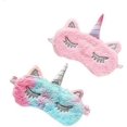 thumbnail image 1 of Plush Sleeping Eye Cover 2 Pieces Soft Funny Eye Blindfold Cat Sleep Eye Cover Animal Sleeping Eye Shade for Kids Girls, 1 of 4