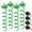 Green, variant on Euromax USA Tie Down Stakes 4-Pc Spiral tie down anchor kit Bonus Straps,Black