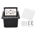thumbnail image 2 of Outlet Table Connection Box, Stainless Steel PC 2.5V 4.8A USB Desktop Power Strip Waterproof  For Office, 2 of 8
