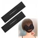 thumbnail image 1 of Hacer moños de donut fáciles de hacer: 2 piezas para el cabello de mujer - Hacer moños reutilizables para peinado Moldeador de moños con pinza de tela para el cabello, 1 of 5