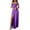 Purple, variant on Stamzod Cocktail Dresses for Women Summer Solid Color Square Neck Sleeveless Split Spaghetti Strap Long Dress Party Maxi Dresses for Women 2025 White L
