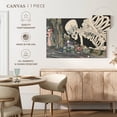 thumbnail image 5 of Elephant Stock Japanese Skeleton Wall Art - Horizontal Canvas Wall Art - Living Room Wall Decor - Fantasy And Sci-fi Canvas - Gray And Black Decor By Utagawa Kuniyoshi - 51" x 34", 5 of 8
