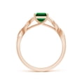 thumbnail image 2 of ANGARA Lab Grown 1.5 Ct Emerald-Cut Emerald Celtic Knot Engagement Ring for Women in 14K Rose Gold (Size-8x6mm) | May Birthstone, Anniversary, Jewelry Gift for Women | Lab-Grown Emerald Ring, 2 of 9