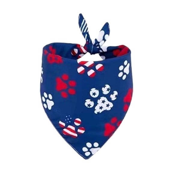 Bomd American Flag Dog Bandanas, Triangle Reversible 4th Of July Pet Scarf, Premium Durable Fabric, Patriotic Headwear For Boy And Girl Dogs, Fit Small Medium Large And Extra Large Breeds（B）