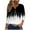 Black#03, variant on Women's Casual 3/4 Sleeve Henley T Shirts Fall Button V Neck Tops Loose Fit Dressy Comfy Basic Tees Shirt Tunic Blouses Blue#01 L