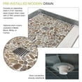 thumbnail image 3 of Transolid Fpt6032l Pre-Tiled 60" X 32-1/4" Rectangular Shower Base - Pebble Creme, 3 of 5
